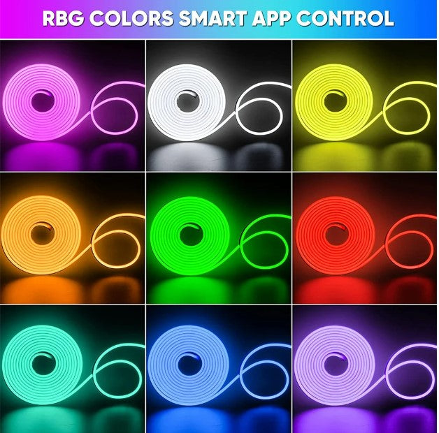 3M Silicone Strip Light Seven Color Led Neon Soft 12V Low Voltage Waterproof Strip Light - WIFI with voice function_2